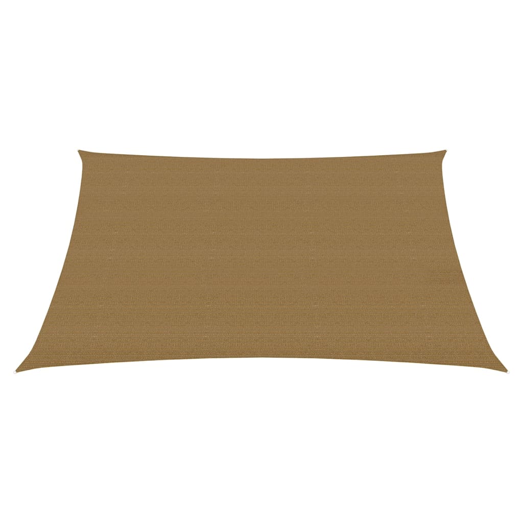 Sonnensegel 160 g/m² Taupe 2,5x3 m HDPE