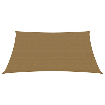 Sonnensegel 160 g/m² Taupe 2,5x3,5 m HDPE