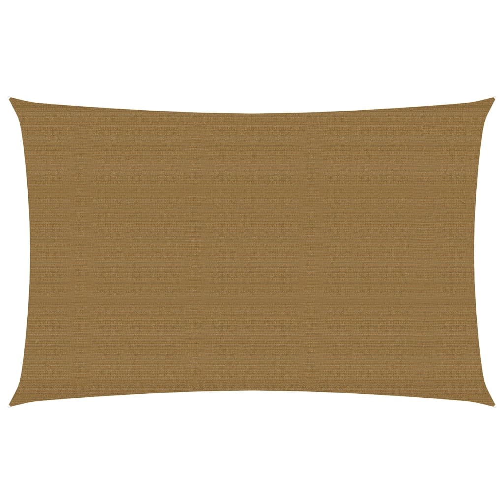 Sonnensegel 160 g/m² Taupe 2,5x4,5 m HDPE