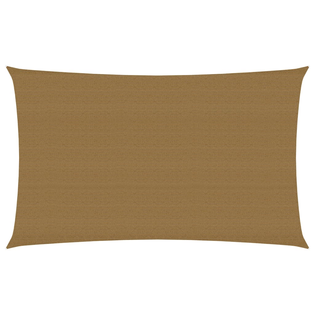 Sonnensegel 160 g/m² Taupe 2,5x5 m HDPE