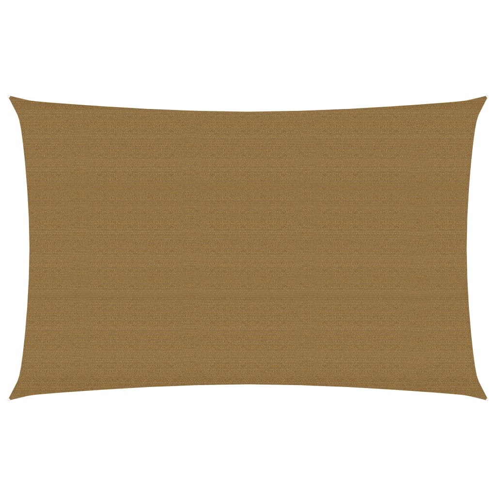 Sonnensegel 160 g/m² Taupe 5x7 m HDPE