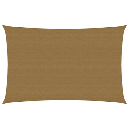 Sonnensegel 160 g/m² Taupe 5x7 m HDPE