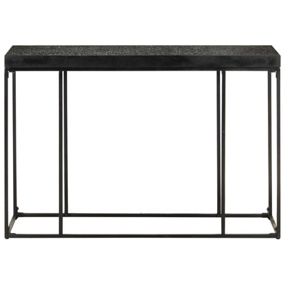 Konsolentisch Schwarz 110x35x76 cm Massivholz Akazie und Mango