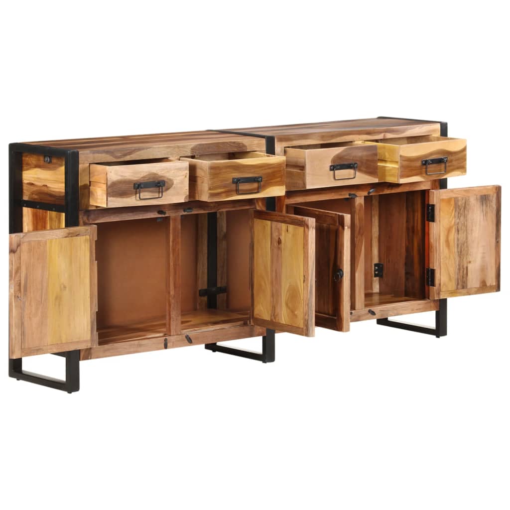 Sideboard 172x35x80 cm Massivholz Akazie Honigfarben