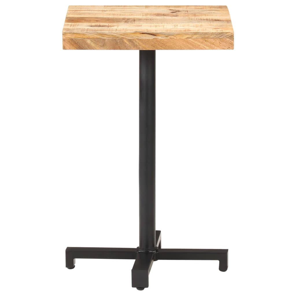 Bistrotisch Quadratisch 50x50x75 cm Raues Mangoholz