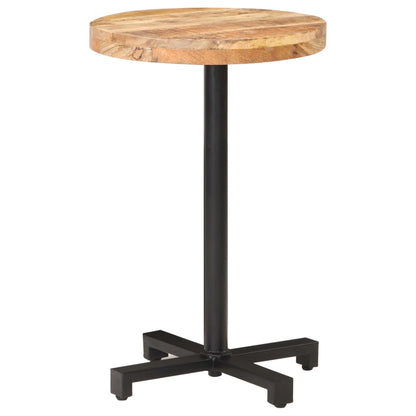 Bistrotisch Rund Ø50x75 cm Raues Mangoholz