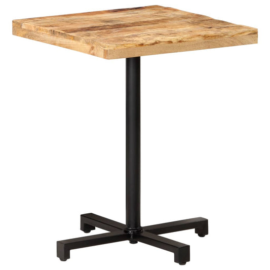 Bistrotisch Quadratisch 60x60x75 cm Raues Mangoholz