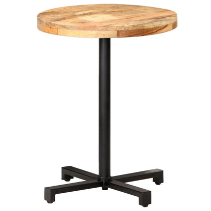 Bistrotisch Rund Ø60x75 cm Raues Mangoholz