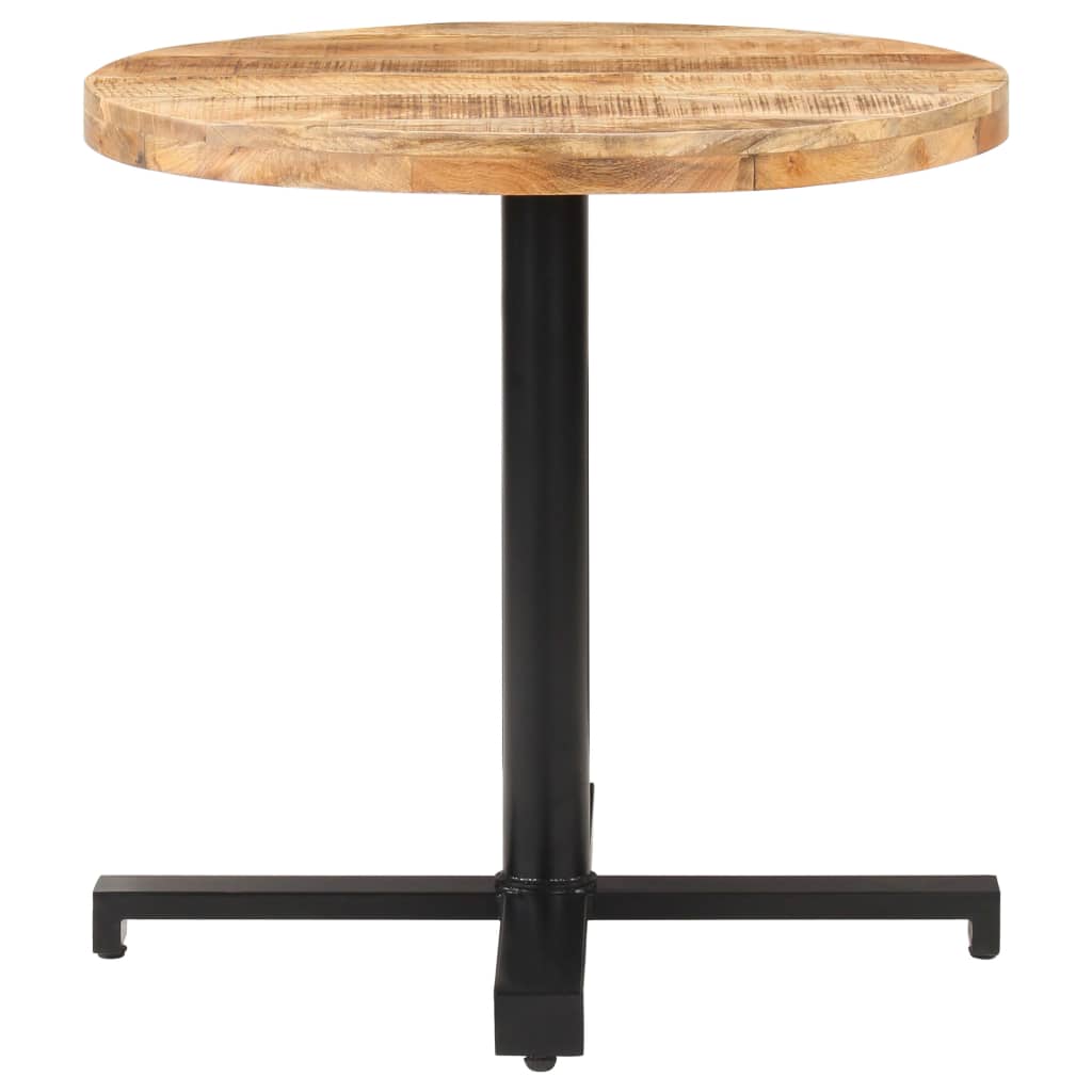 Bistrotisch Rund Ø80x75 cm Raues Mangoholz