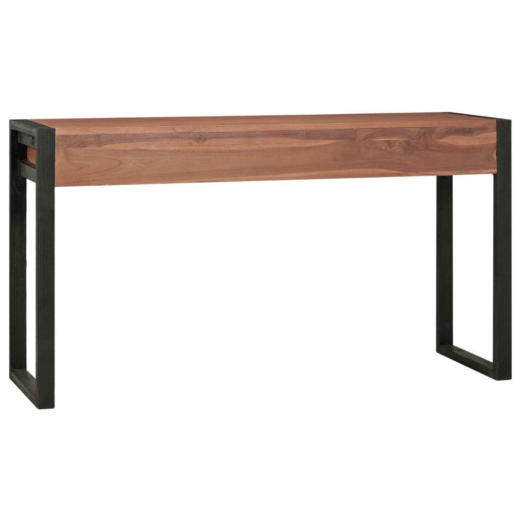 Schreibtisch mit 2 Schubladen 140x40x75 cm Teakholz