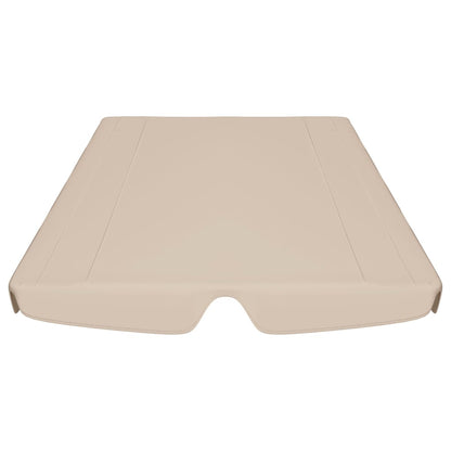 Ersatzdach für Hollywoodschaukel Beige 150/130x105/70 cm