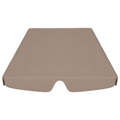 Ersatzdach für Hollywoodschaukel Taupe 150/130x105/70 cm