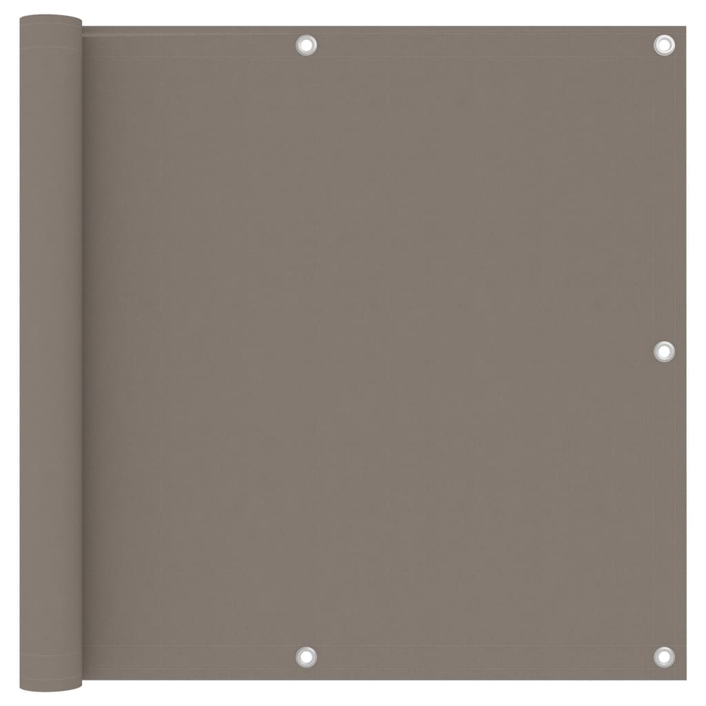 Balkon-Sichtschutz Taupe 90x300 cm Oxford-Gewebe