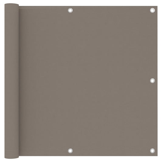 Balkon-Sichtschutz Taupe 90x300 cm Oxford-Gewebe