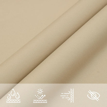 Sonnensegel Oxford-Gewebe Rechteckig 2x2,5 m Beige