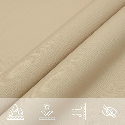 Sonnensegel Oxford-Gewebe Rechteckig 2,5x3 m Beige