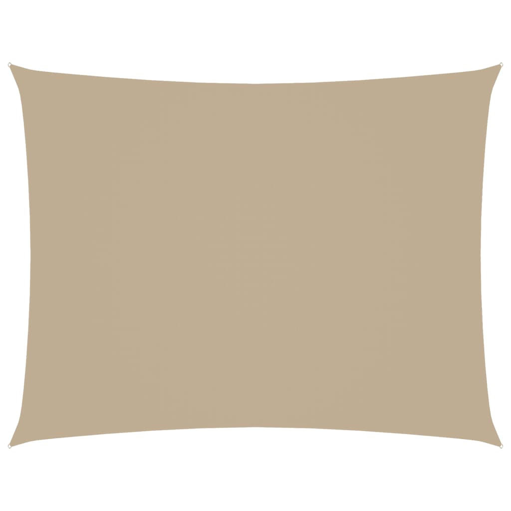 Sonnensegel Oxford-Gewebe Rechteckig 3,5x4,5 m Beige