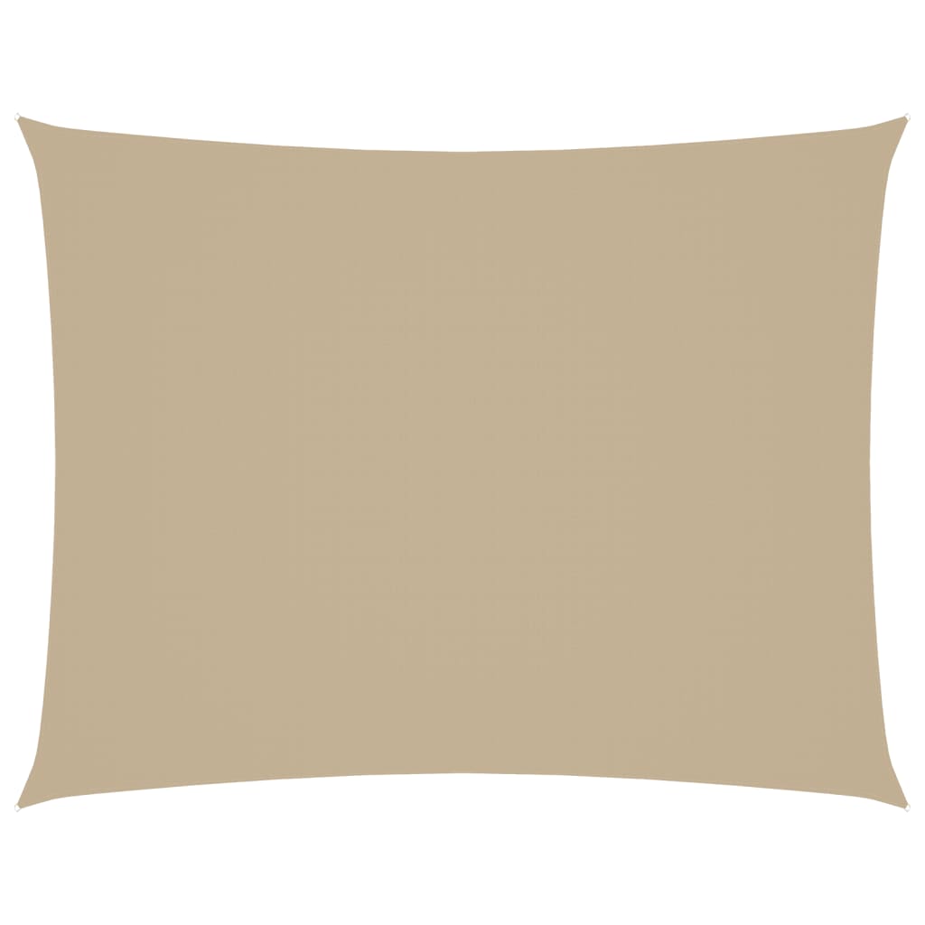 Sonnensegel Oxford-Gewebe Rechteckig 3,5x5 m Beige