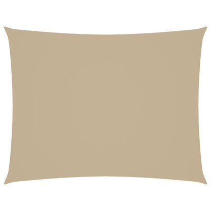 Sonnensegel Oxford-Gewebe Rechteckig 3,5x5 m Beige