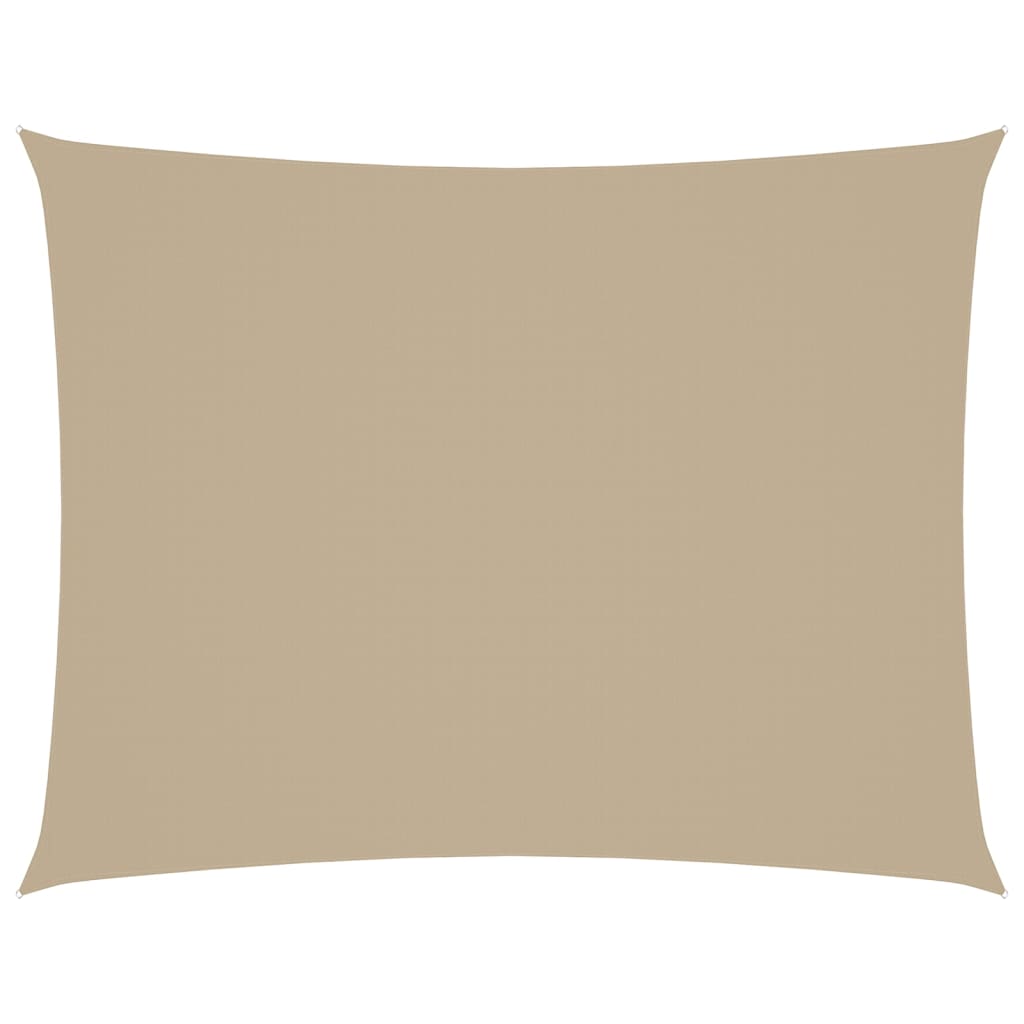 Sonnensegel Oxford-Gewebe Rechteckig 4x5 m Beige