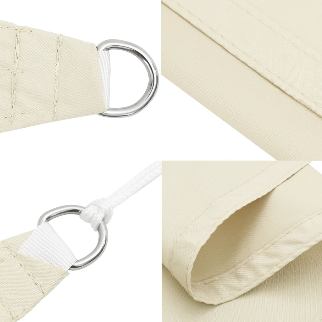 Sonnensegel Oxford-Gewebe Rechteckig 2,5x5 m Creme