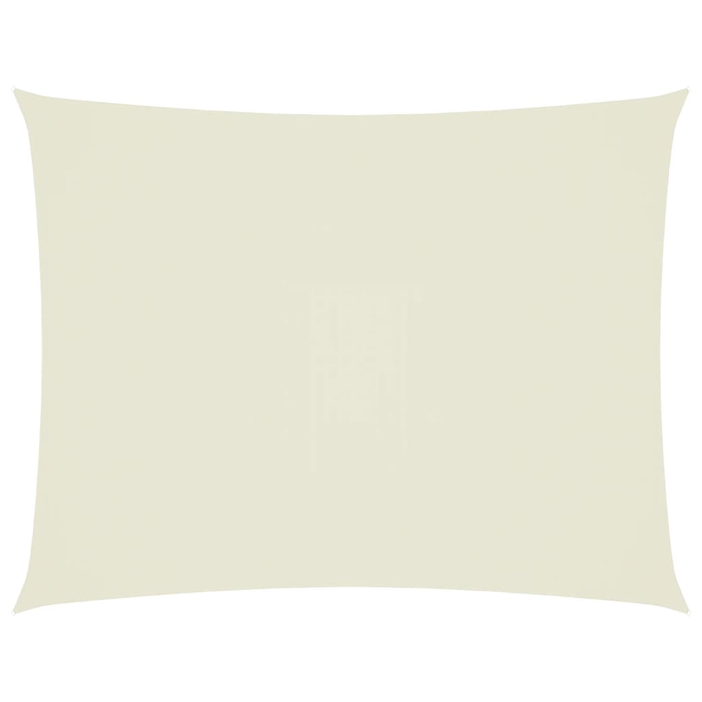 Sonnensegel Oxford-Gewebe Rechteckig 4x5 m Creme