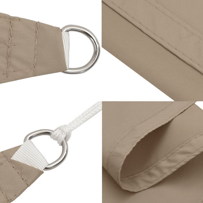 Sonnensegel Oxford-Gewebe Quadratisch 2,5x2,5 m Taupe