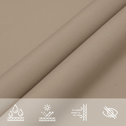 Sonnensegel Oxford-Gewebe Quadratisch 3x3 m Taupe