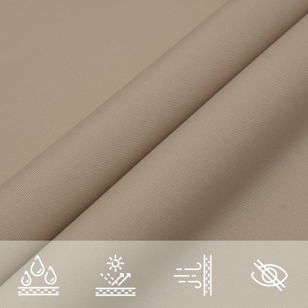 Sonnensegel Oxford-Gewebe Quadratisch 3,6x3,6 m Taupe