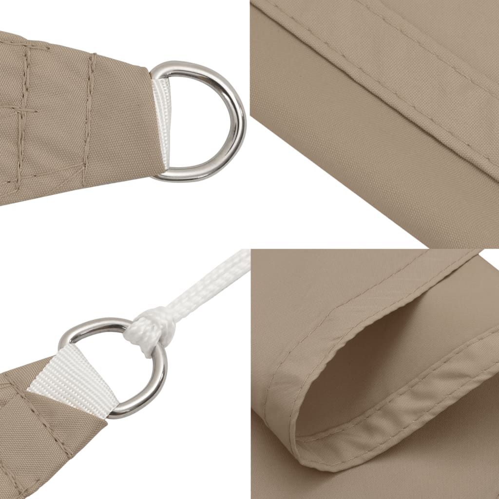 Sonnensegel Oxford-Gewebe Quadratisch 4,5x4,5 m Taupe