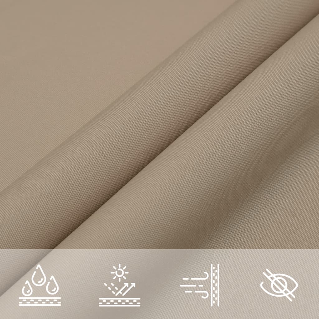 Sonnensegel Oxford-Gewebe Quadratisch 4,5x4,5 m Taupe