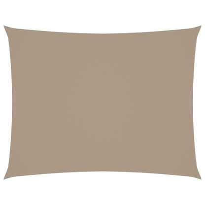 Sonnensegel Oxford-Gewebe Rechteckig 2x3,5 m Taupe