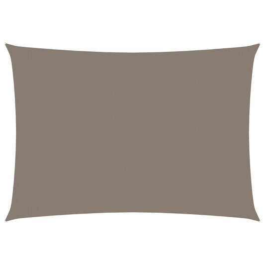 Sonnensegel Oxford-Gewebe Rechteckig 2x4 m Taupe