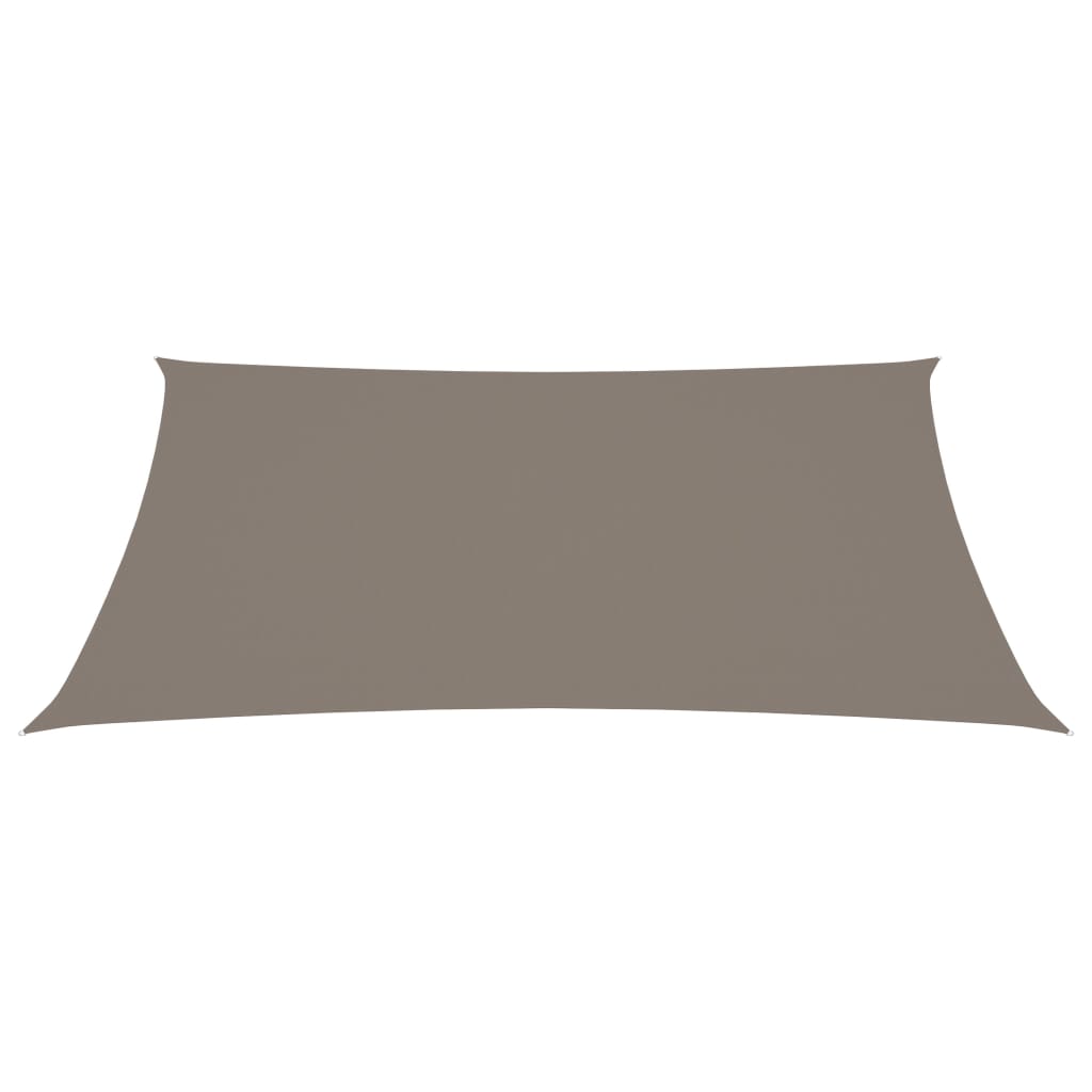 Sonnensegel Oxford-Gewebe Rechteckig 2x4 m Taupe