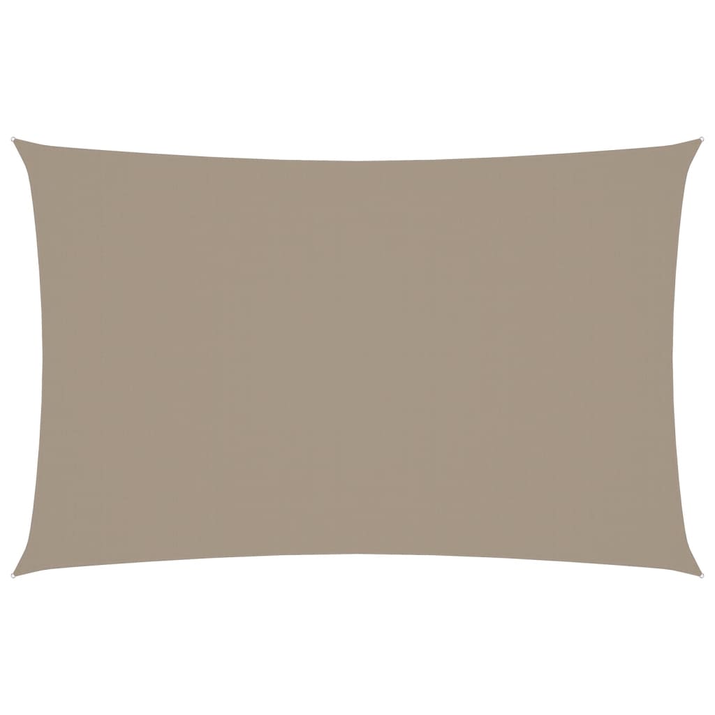 Sonnensegel Oxford-Gewebe Rechteckig 2x4,5 m Taupe