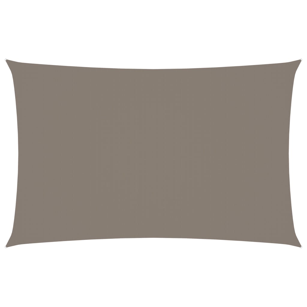 Sonnensegel Oxford-Gewebe Rechteckig 2x5 m Taupe