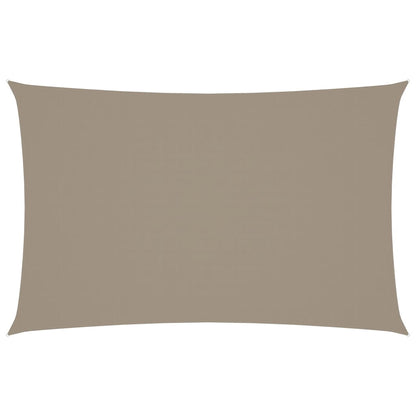 Sonnensegel Oxford-Gewebe Rechteckig 2,5x5 m Taupe