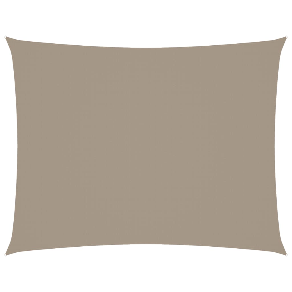 Sonnensegel Oxford-Gewebe Rechteckig 3x4 m Taupe