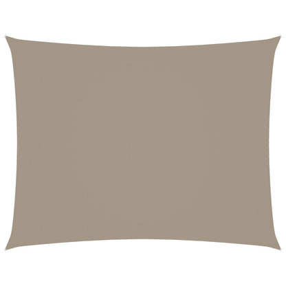 Sonnensegel Oxford-Gewebe Rechteckig 3x4 m Taupe