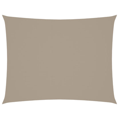 Sonnensegel Oxford-Gewebe Rechteckig 3x4,5 m Taupe