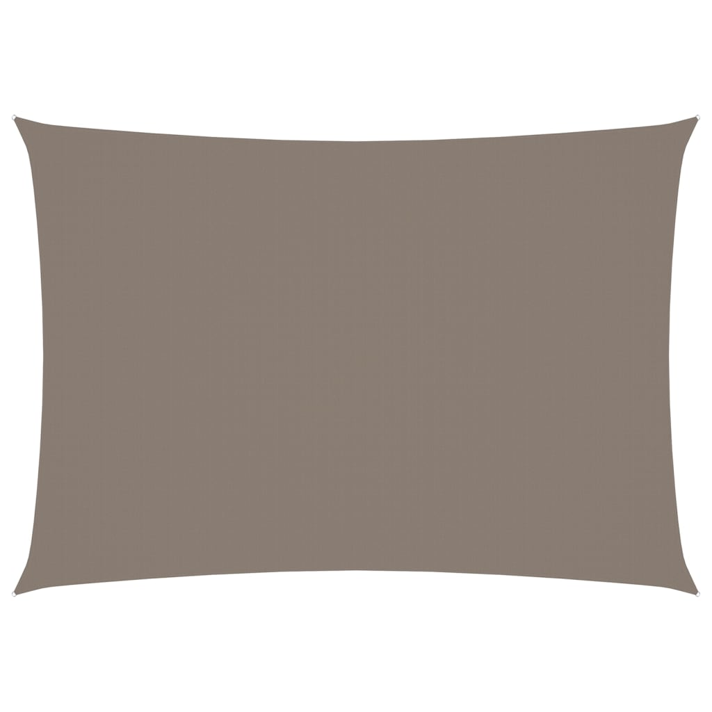 Sonnensegel Oxford-Gewebe Rechteckig 3x5 m Taupe