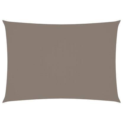 Sonnensegel Oxford-Gewebe Rechteckig 3x5 m Taupe