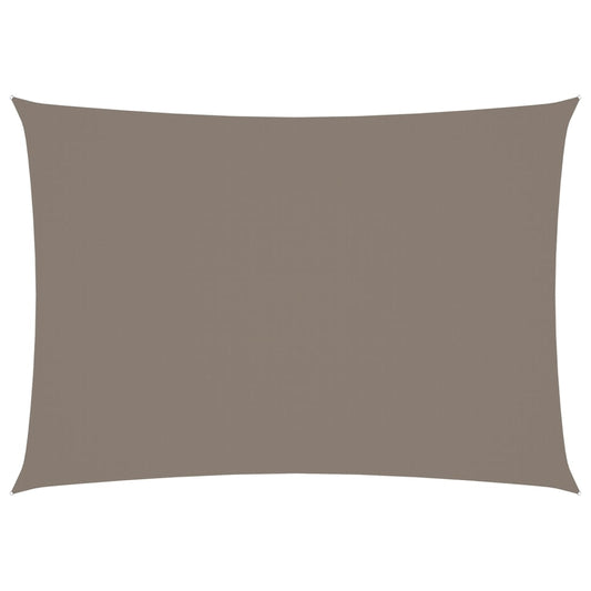 Sonnensegel Oxford-Gewebe Rechteckig 3x5 m Taupe