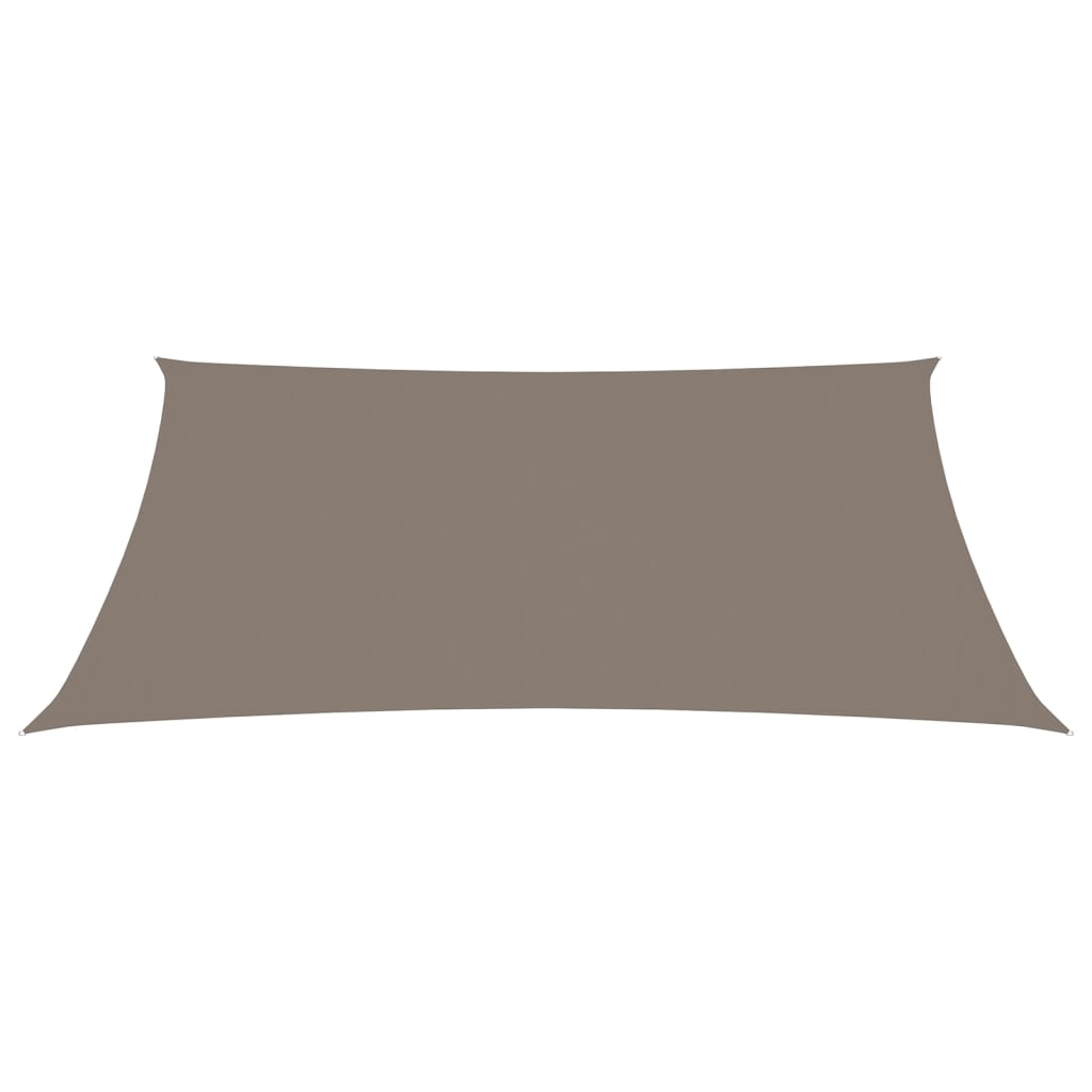 Sonnensegel Oxford-Gewebe Rechteckig 3x5 m Taupe