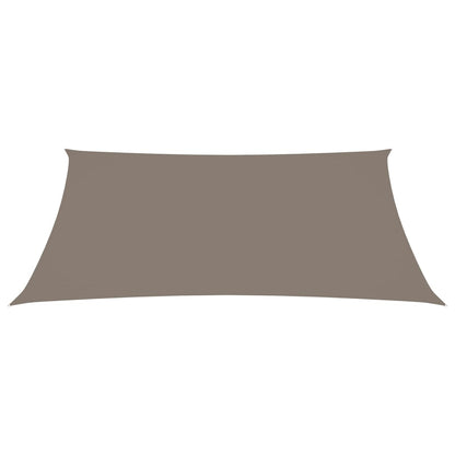 Sonnensegel Oxford-Gewebe Rechteckig 3x5 m Taupe