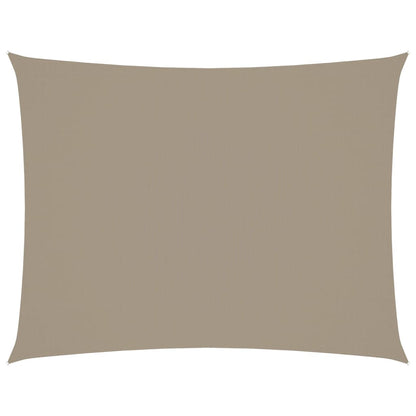 Sonnensegel Oxford-Gewebe Rechteckig 3x6 m Taupe