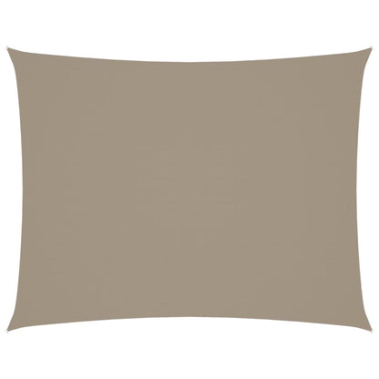 Sonnensegel Oxford-Gewebe Rechteckig 4x5 m Taupe