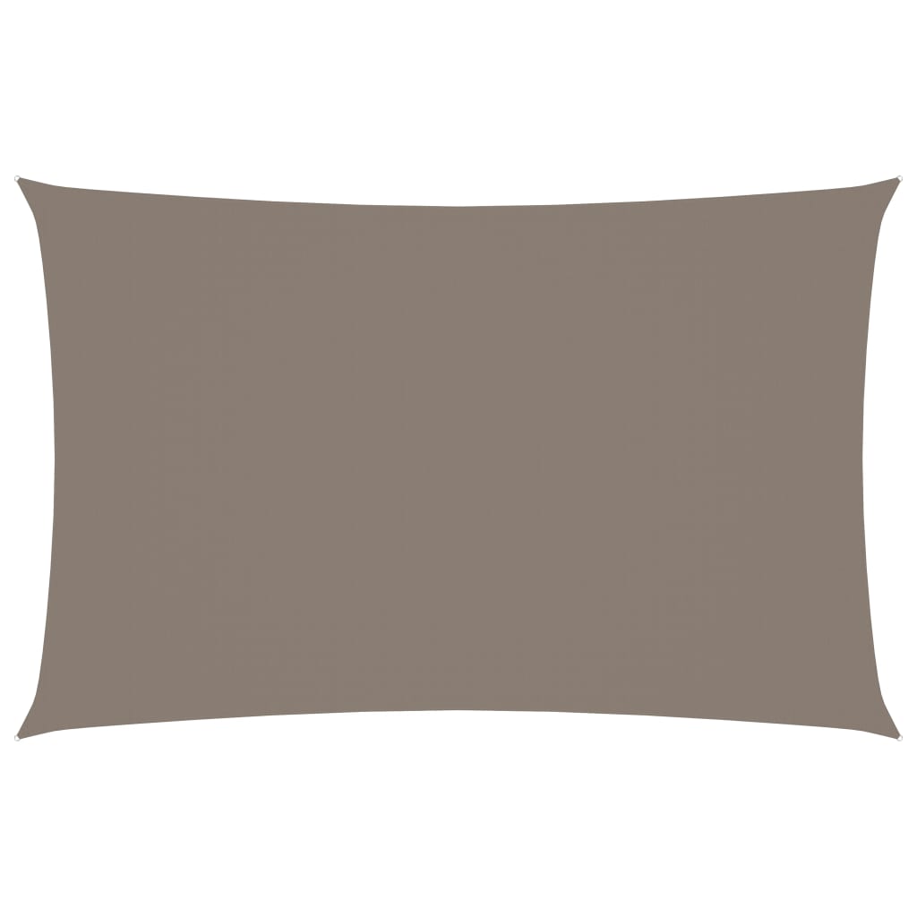 Sonnensegel Oxford-Gewebe Rechteckig 4x7 m Taupe