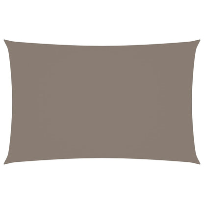 Sonnensegel Oxford-Gewebe Rechteckig 4x7 m Taupe