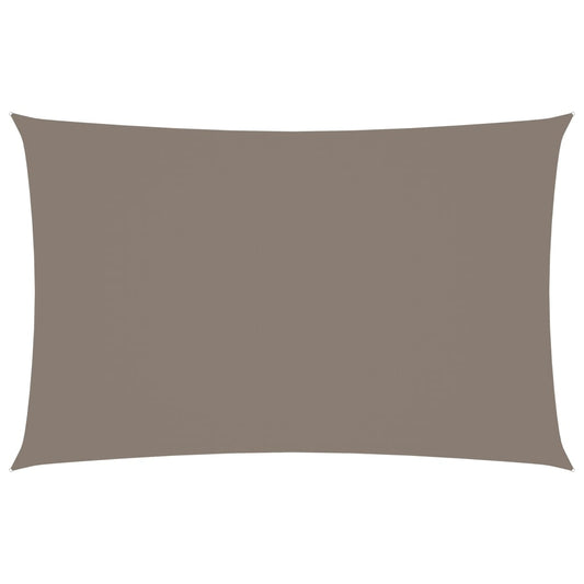 Sonnensegel Oxford-Gewebe Rechteckig 4x7 m Taupe